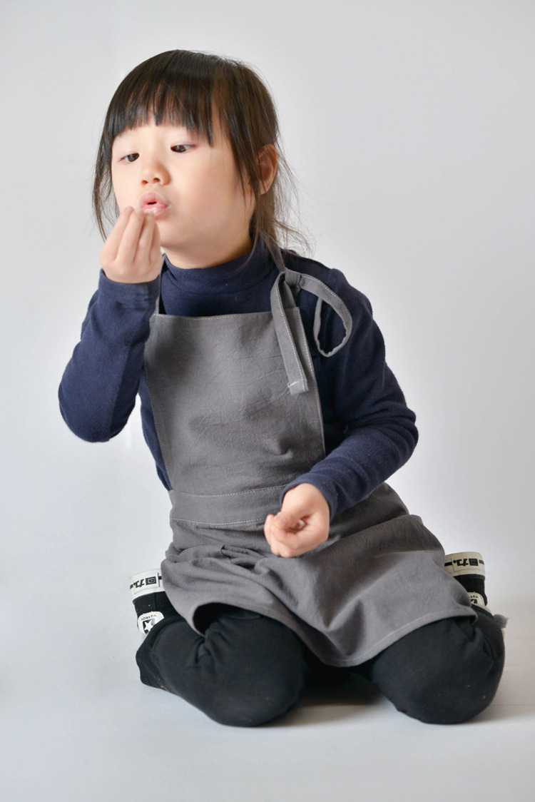 Kids Outdoor Kitchen Accessories - Gaun Celemek Katun Anak-anak Rok DIY