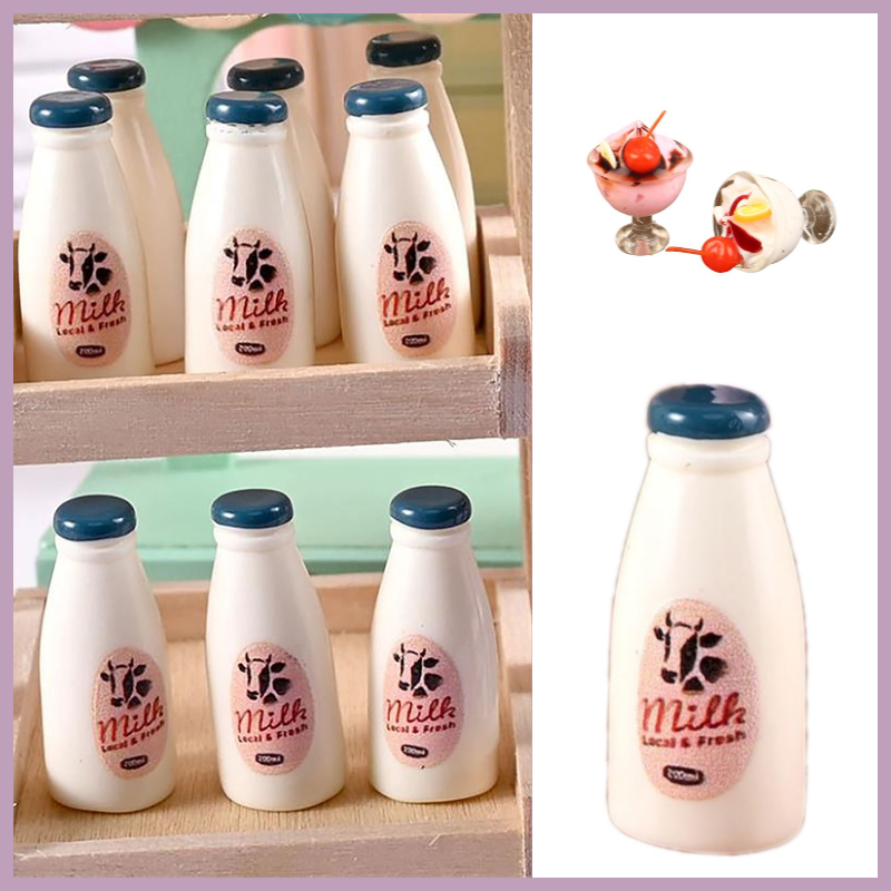 Kids Outdoor Kitchen Accessories - Miniatur Makanan Model Mainan Botol Susu