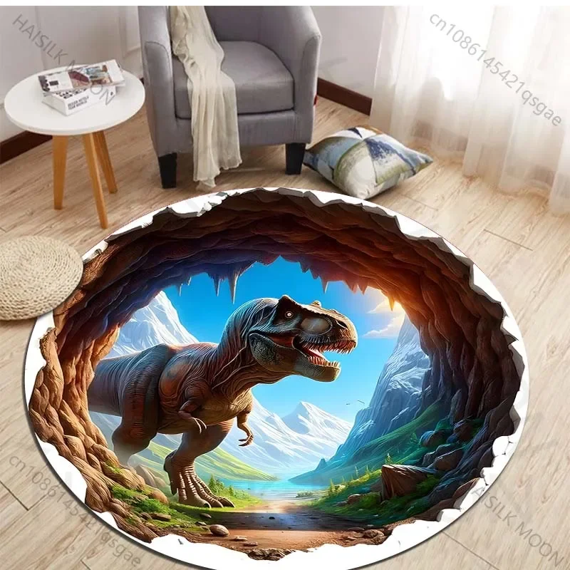 Karpet Bundar Gambar Dinosauru - Kids Outdoor Area ulasan dan harga